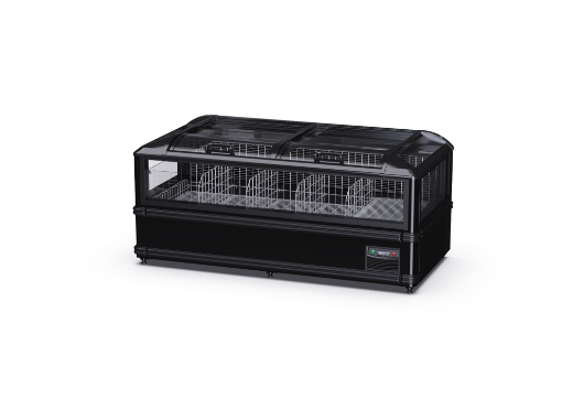Picture of 2doors 8ft Island Cooler Black Island Freezer PB-HW18A/ZTB-U