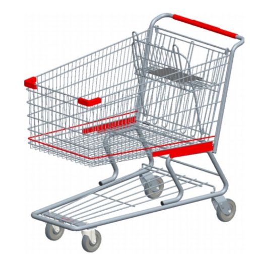 Picture of metal shopping cart SB-211L