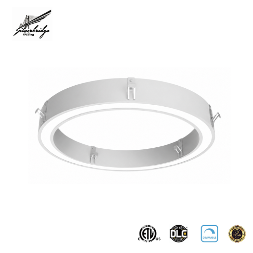 Picture of 2‘3’ 4‘ft Selection- Color Selectable Circle Architectural Linear LED Fixture - Up/Down Light - 140 Lumens Per Watt - Black & White Available