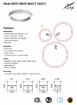 Picture of 2‘3’ 4‘ft Selection- Color Selectable Circle Architectural Linear LED Fixture - Up/Down Light - 140 Lumens Per Watt - Black & White Available