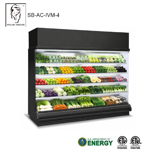 Picture of Air Curtain Vertical Display Case 4 Feet (Black)